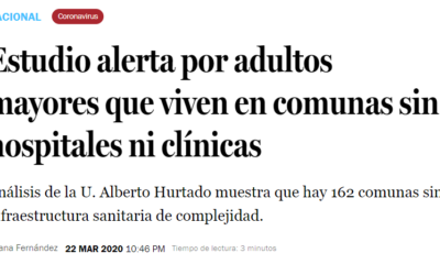 COVID-19: Estudio realizado por Manuel Fuenzalida alerta por adultos mayores que viven en comunas sin hospitales ni clínicas.
