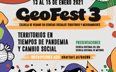 Académico Manuel Fuenzalida participó en Geofest 3: Territorios en tiempos de pandemia y cambio social.
